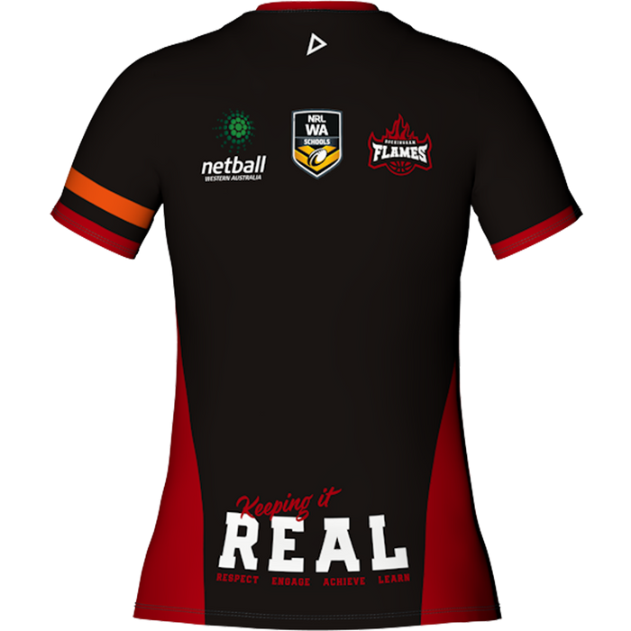 Rockingham SHS Training Tee Orange Womens