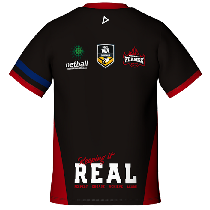 Rockingham SHS Training Tee Blue Kids