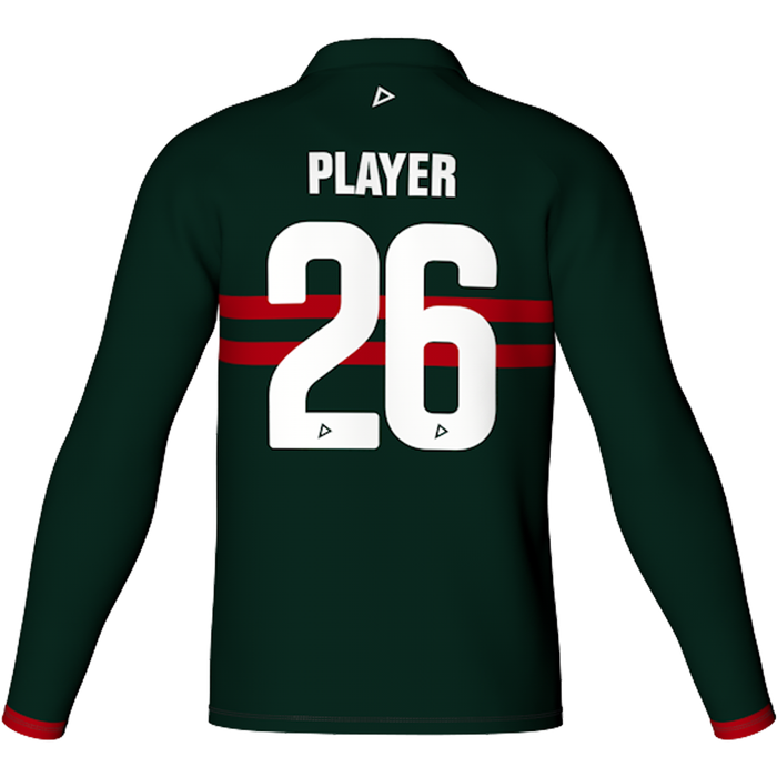 Adults long sleeve polo back