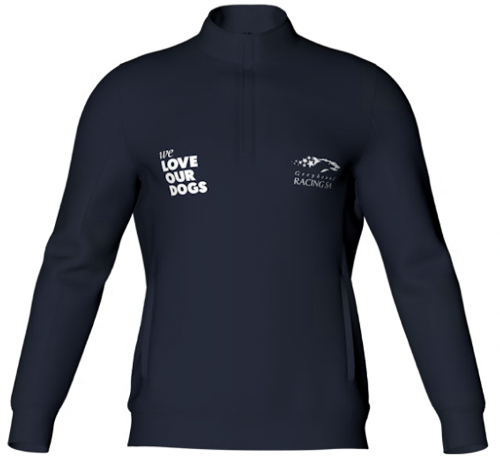 Greyhound Racing Qtr Zip Fleece Mens - U18