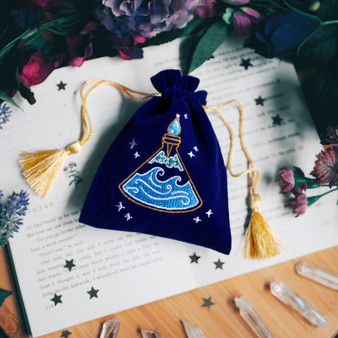 The Quirky Cup Collective Calming Potion Bottle Trinket Pouch