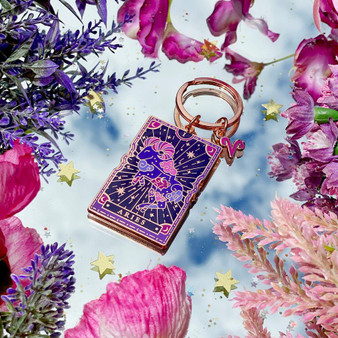 Aries Zodiac Enamel Keyring