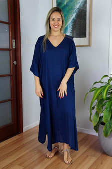 Navy Long Kaftan
