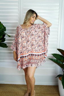 Jasmine Brown Bouquet Top