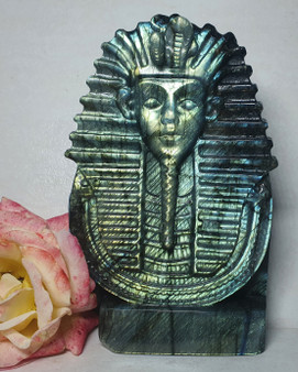 Labradorite King Tut Carving