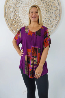 Newport Purple Molecule Top