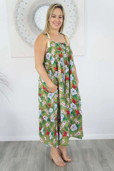 Goa Dress Olive Bula