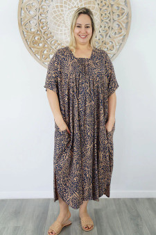 Bermuda Kaftan Navy Kerala