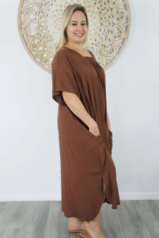 Brown Bermuda Kaftan