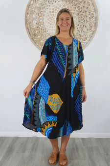 Royal Aztec Newport Dress