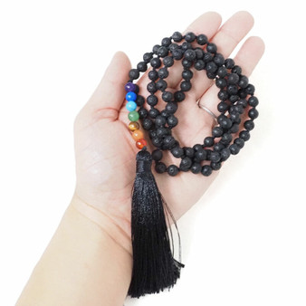 Lava Stone 108 Prayer Beads