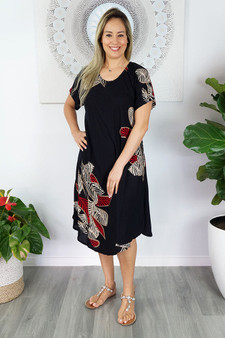 Black Fishbone Newport Dress