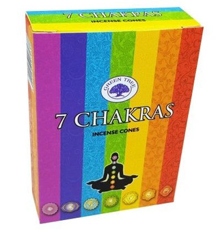 Green Tree 7 Chakras Incense Cones
