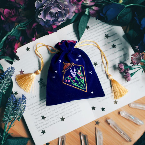 The Quirky Cup Collective Botanical Potion Trinket Pouch The Quirky Cup Collective Botanical Potion Trinket Pouch