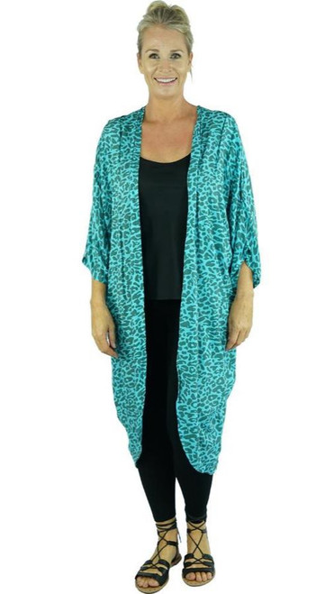 Long Kenya Aqua Throw Over