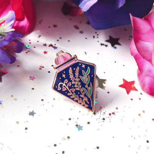 Botanical Potion Bottle Enamel Pin Botanical Potion Bottle Enamel Pin