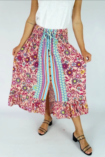Tangelo Cream Sangria Skirt