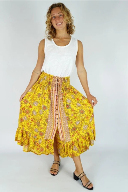 Tangelo Yellow Sangria Skirt