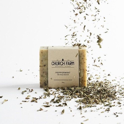 Peppermint Soap with Hemp Seed Oil