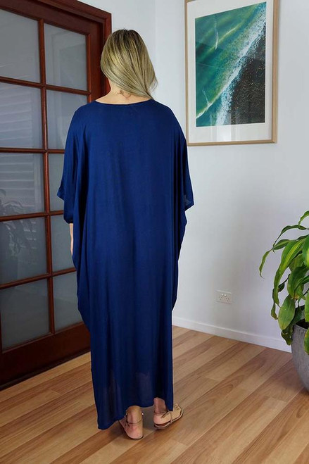 Navy Long Kaftan