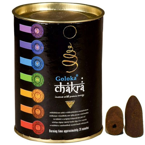 Goloka Chakra Backflow Incense Cones