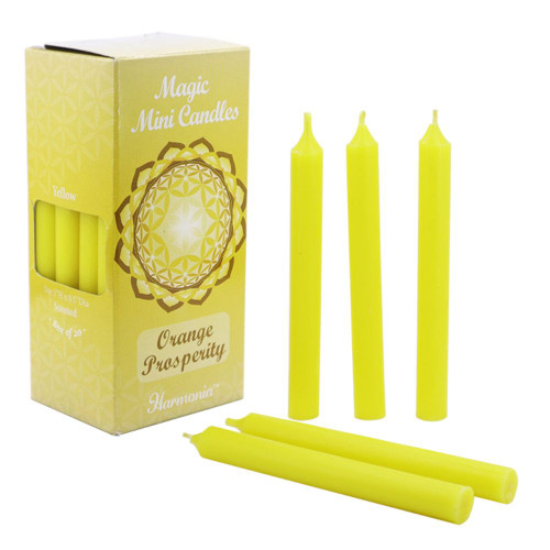 Magic Mini Candles - Prosperity Yellow Orange Scented