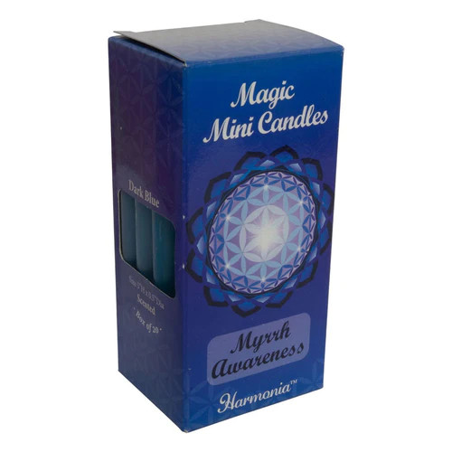 Magic Mini Candles - Awareness Dark Blue Myrrh Scented