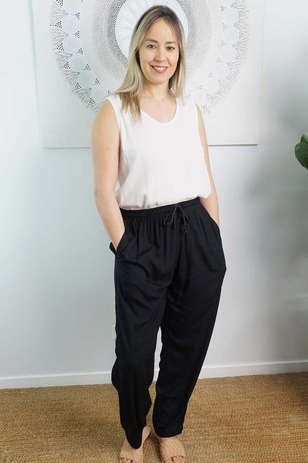 Black Happy Pants