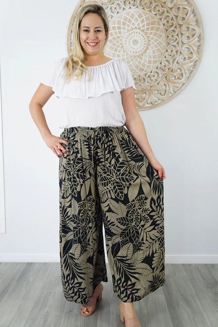 Black 'Betelnut' Cha Cha Pants
