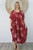 Maroon 'Tall Trees' Bermuda Kaftan Maroon 'Tall Trees' Bermuda Kaftan