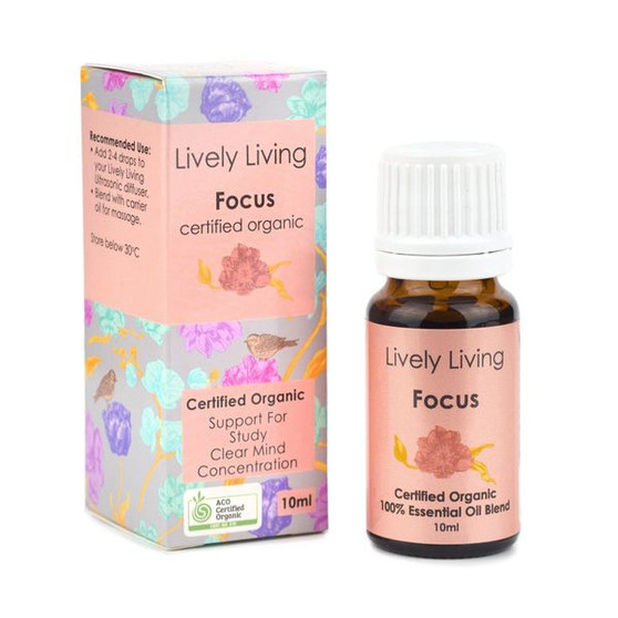 Focus is 100% a Certified Organic Essential Oil Blend