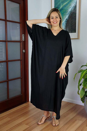 Black Long Kaftan