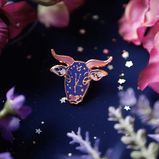 Taurus Enamel Pin
