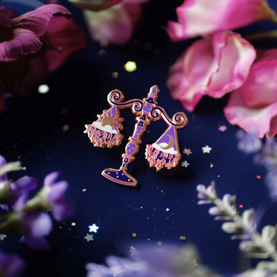 Libra Enamel Pin