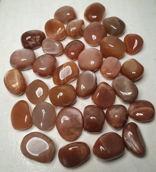 Peach Moonstone Tumble Stone