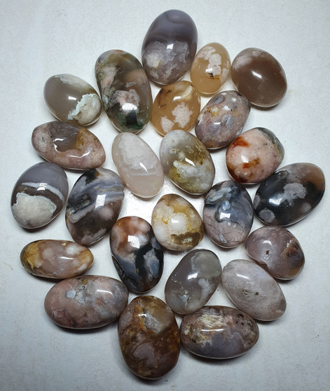 Flower Agate Tumble Stone