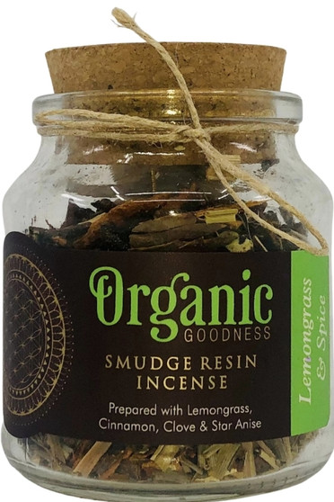 Lemongrass & Spice Organic Goodness Smudge Resin 80g