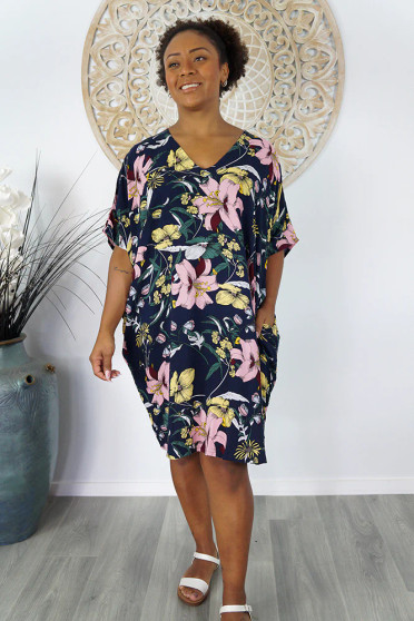 Navy Flemington Resort Dress