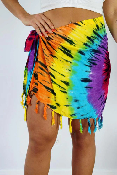 Twist Tie Dye Short Bikini Tie