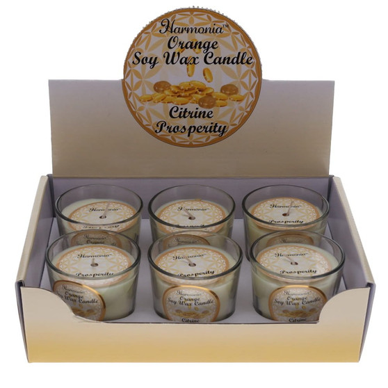 Prosperity Citrine Orange Scented Votive Candle