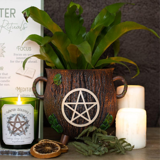 Pentagram Cauldron Plant Pot