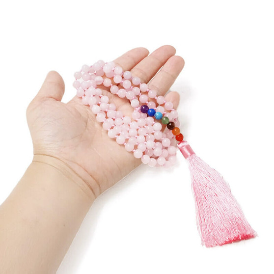 Rose Quartz 108 Prayer Beads