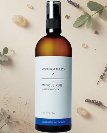 Springfields Muscle Rub Massage & Body Oil 200ml