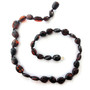 Genuine Baltic Amber Polished Oval Cherry Babies Teething Necklace