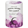 Crystal Infused Soy Candle - Amethyst, Sandalwood & Vanilla