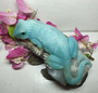 Caribbean Calcite Lizard Carving