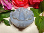 Druzy Agate Lucky Frog Carving