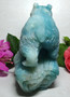 Caribbean Calcite Bear on Log Carving