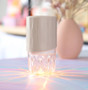 Blush Pink Aroma-Petal Crystal Light Diffuser + Bonus Oil
