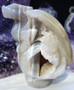 Druzy Agate Dragon Carving